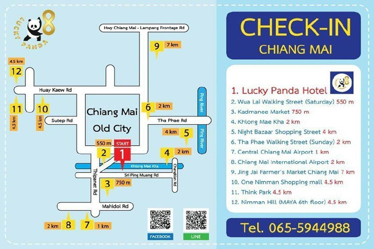 Lucky Panda Hotel Chiang Mai Exterior photo